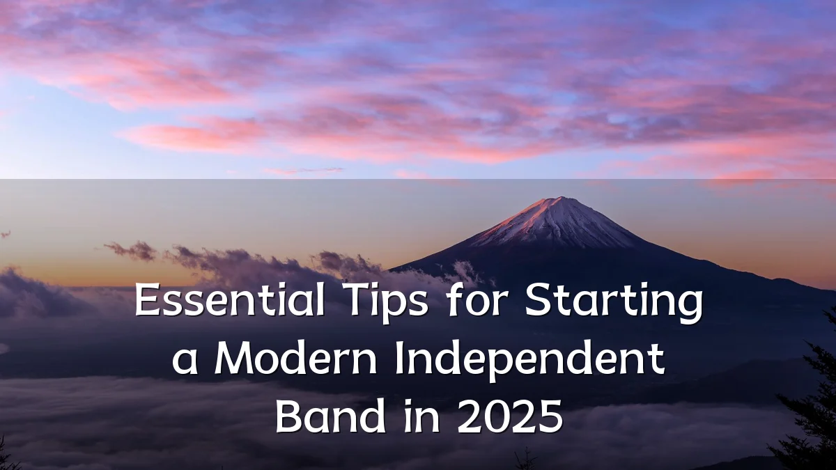 Essential Tips for Starting a Modern Independent Band in 2025