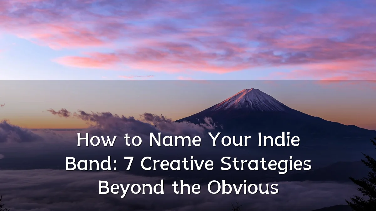 How to Name Your Indie Band: 7 Creative Strategies Beyond the Obvious