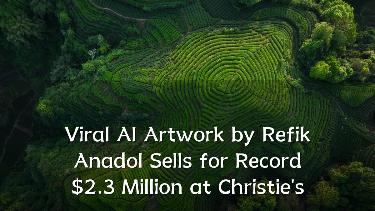 Viral AI Artwork by Refik Anadol Sells for Record $2.3 Million at Christie's