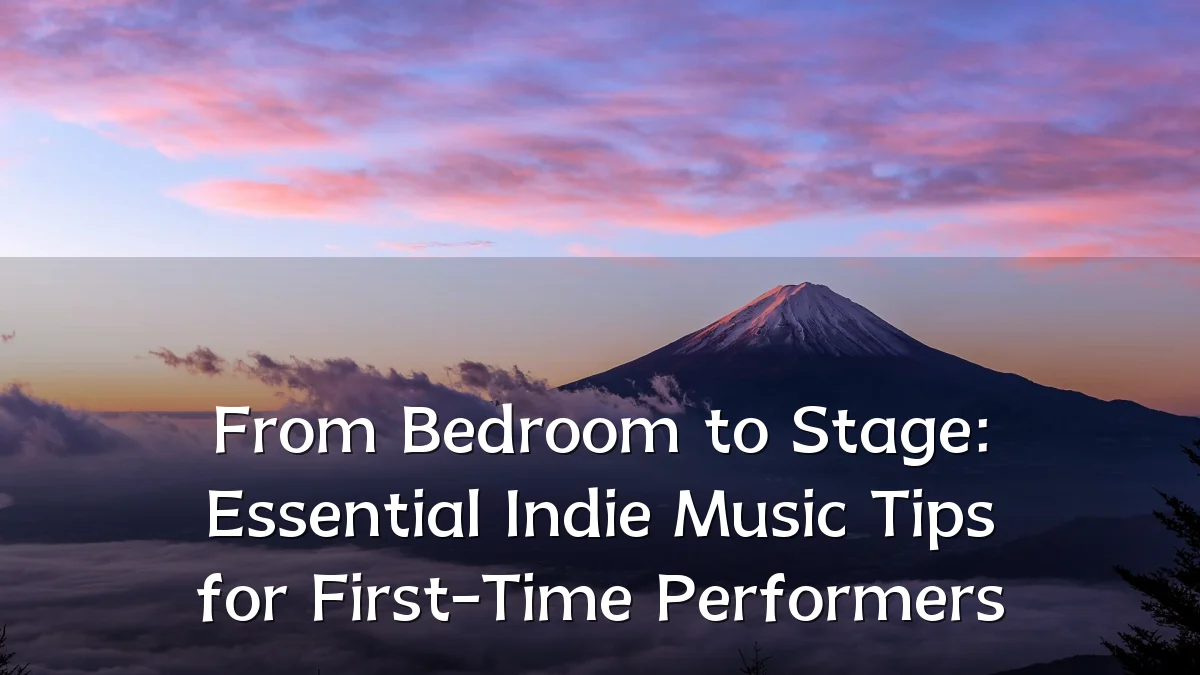 From Bedroom to Stage: Essential Indie Music Tips for First-Time Performers