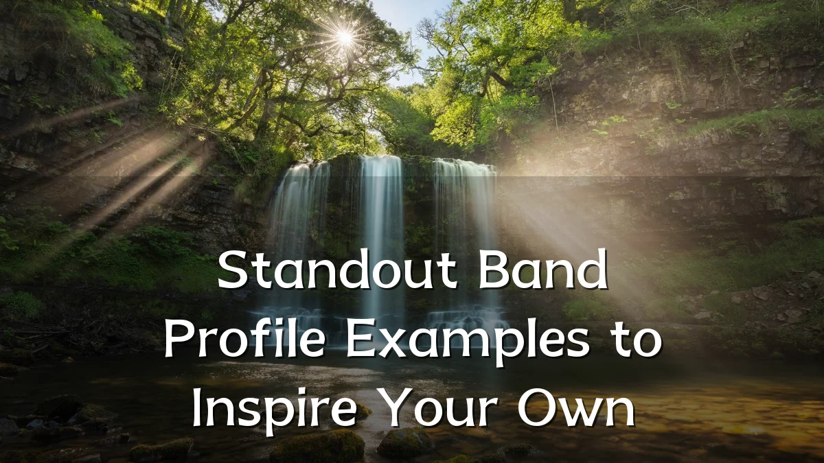Standout Band Profile Examples to Inspire Your Own
