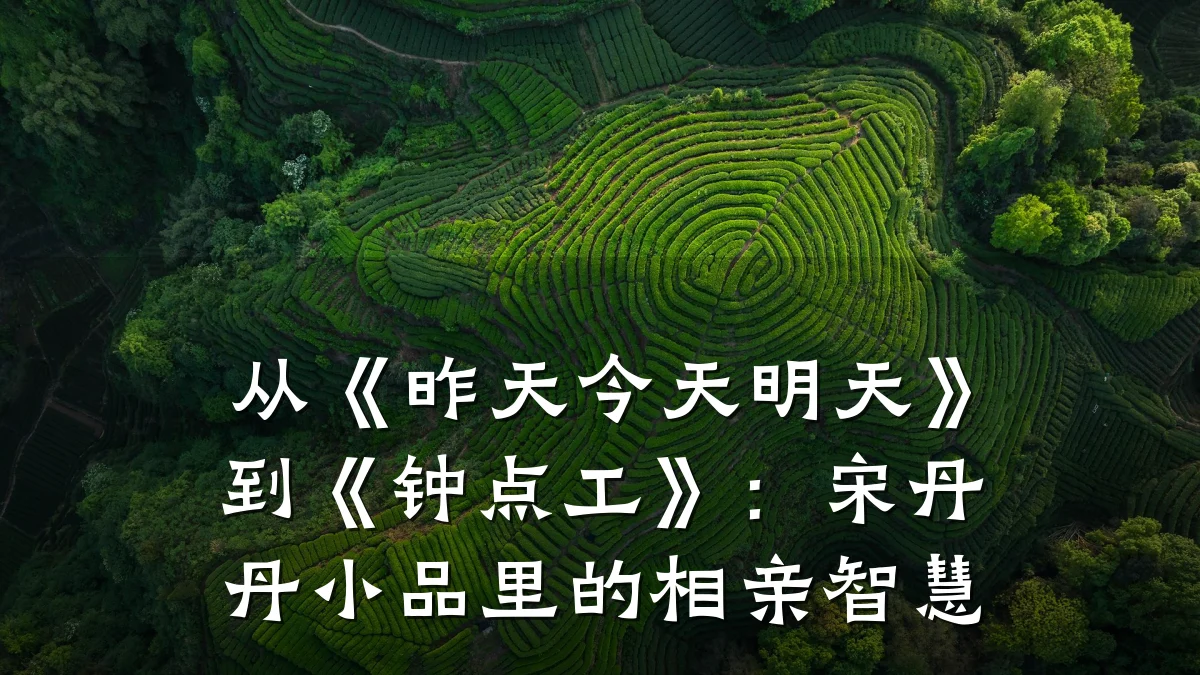 从《昨天今天明天》到《钟点工》：宋丹丹小品里的相亲智慧